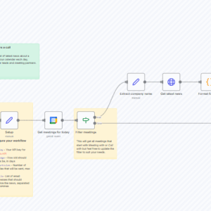 Scrape recent news about a company before a call